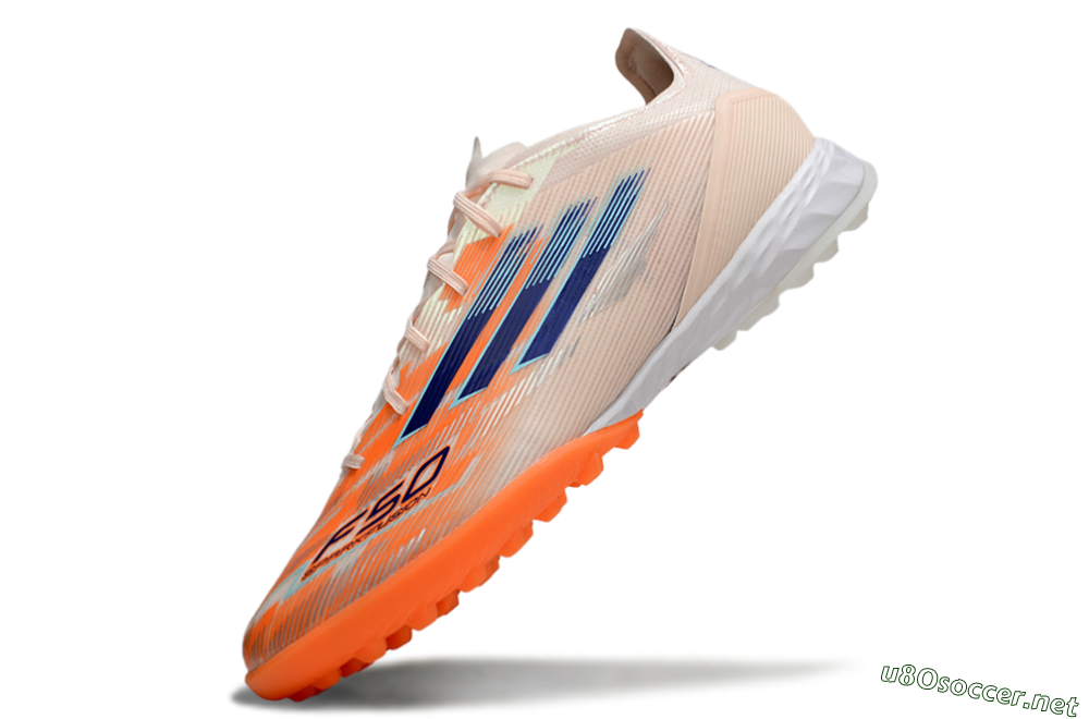 Unisex Adidas F50 Pro TF Football Shoes - Pink/Orange/Blue 5