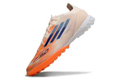 Unisex Adidas F50 Pro TF Football Shoes - Pink/Orange/Blue