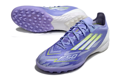 Unisex Adidas F50 Pro TF Football Shoes - Blue/Yellow/White