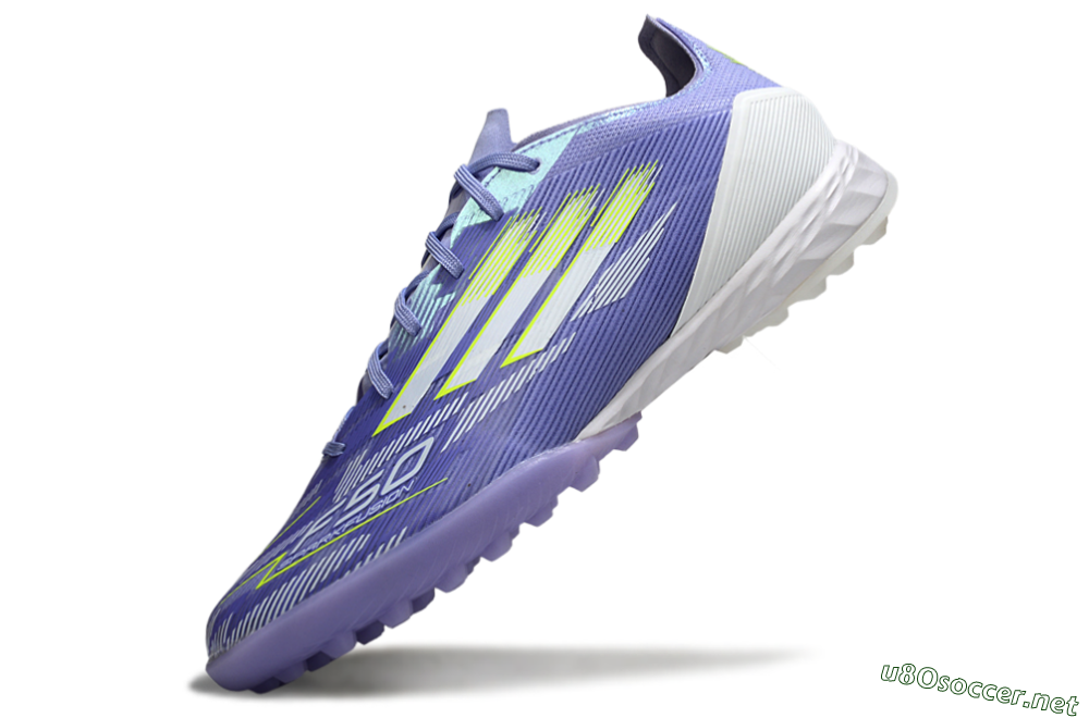 Unisex Adidas F50 Pro TF Football Shoes - Blue/Yellow/White 5
