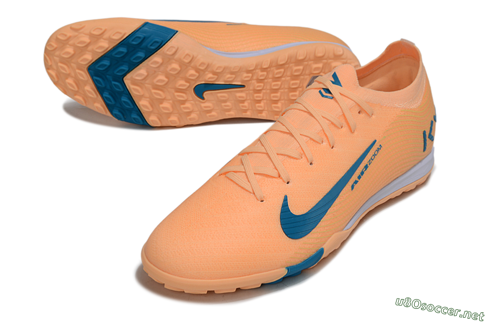 Unisex Nike Air Zoom Mercurial Vapor 16 Elite TF Football Shoes - Pink/Blue/White 3