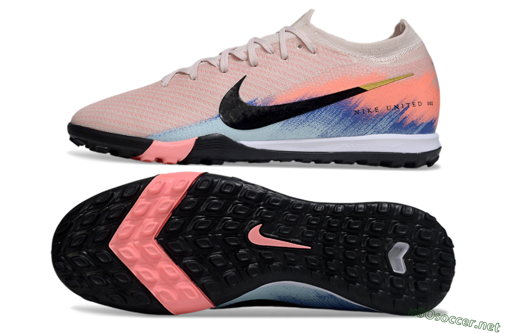 Unisex Nike Air Zoom Mercurial Vapor 16 Elite TF Football Shoes - Pink/Black/Red 1