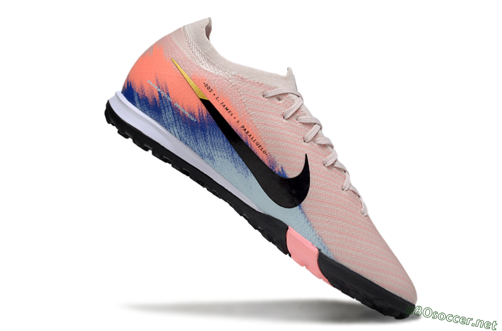 Unisex Nike Air Zoom Mercurial Vapor 16 Elite TF Football Shoes - Pink/Black/Red 4