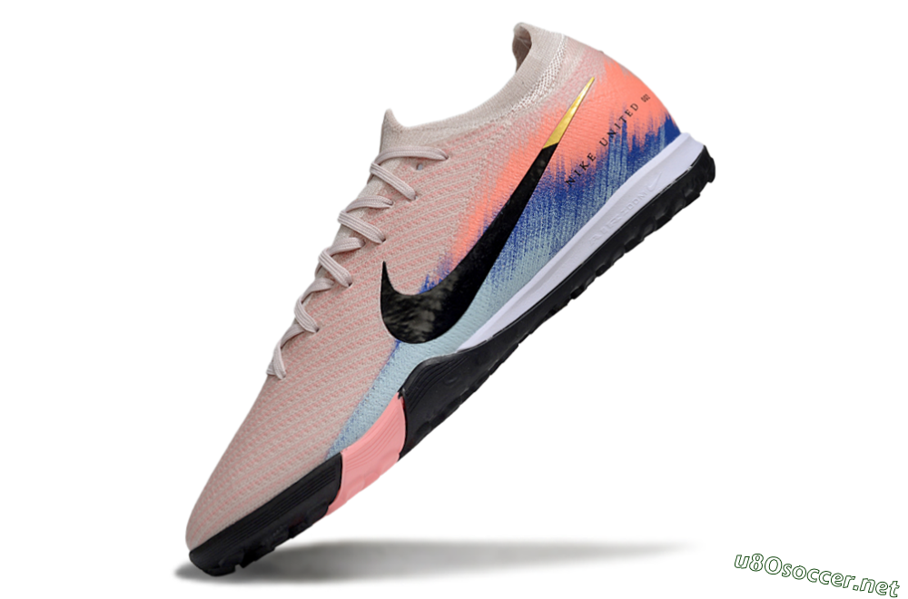 Unisex Nike Air Zoom Mercurial Vapor 16 Elite TF Football Shoes - Pink/Black/Red 5
