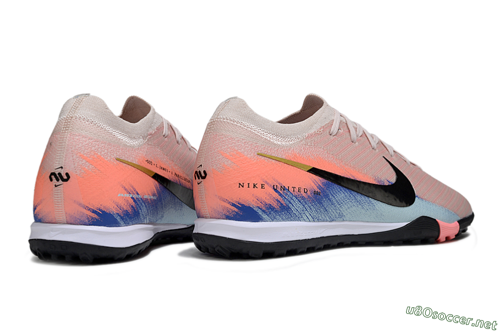 Unisex Nike Air Zoom Mercurial Vapor 16 Elite TF Football Shoes - Pink/Black/Red 6