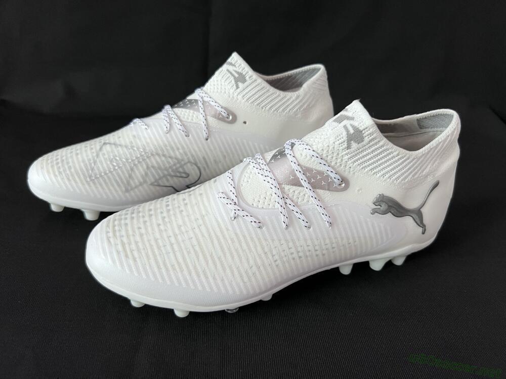 Men's Puma Future 8 Ultimate AG Football Boots - Beige/Black/White