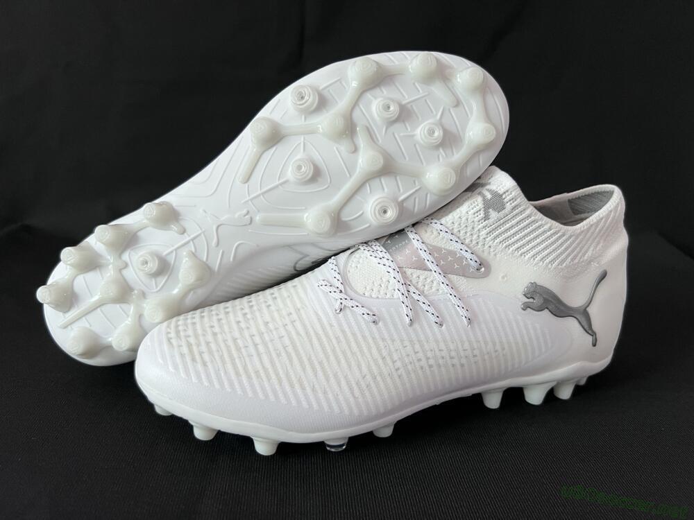 Men's Puma Future 8 Ultimate AG Football Boots - Beige/Black/White