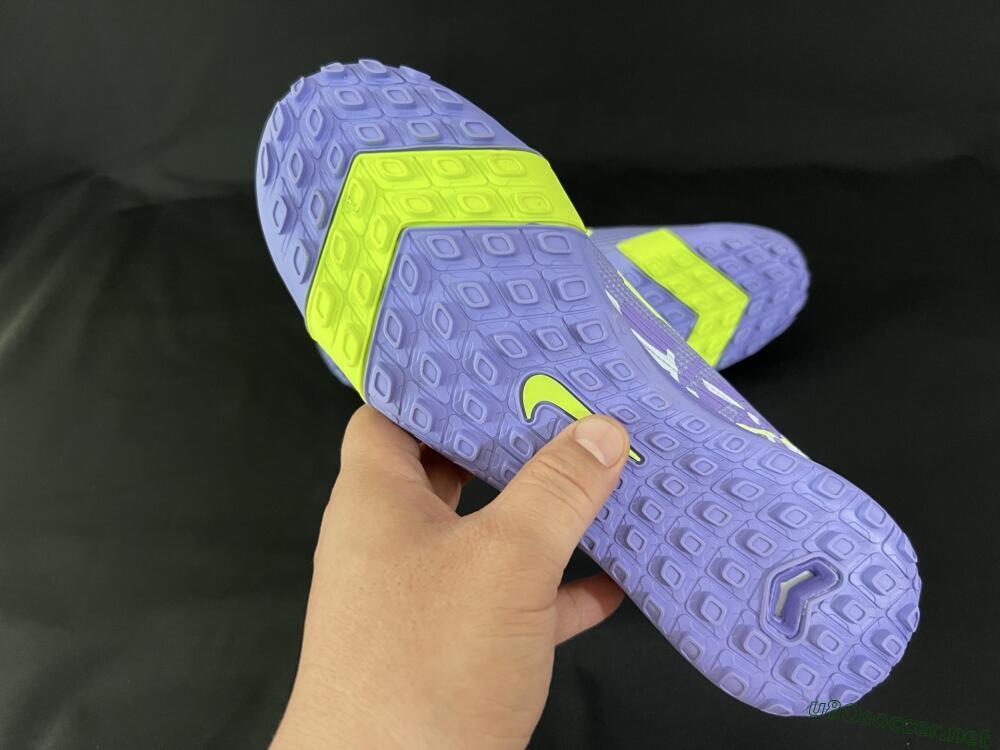 Unisex Nike Air Zoom Mercurial Vapor 16 Pro TF Football Shoes - Purple/Yellow/White