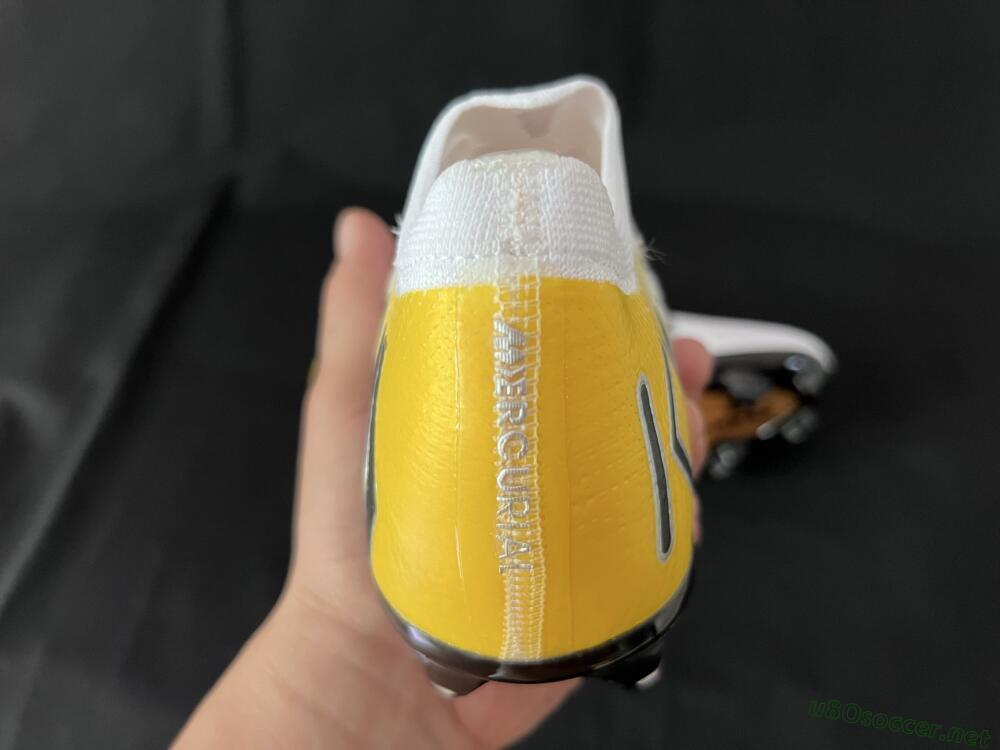 Unisex KM x Nike Air Zoom Mercurial Vapor 16 Elite FG Football Boots - White/Black/Yellow