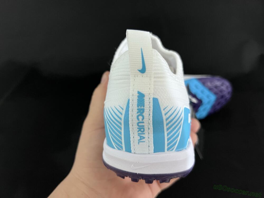 Unisex Nike Air Zoom Mercurial Vapor 16 Pro TF Football Shoes - White/Purple/Jade
