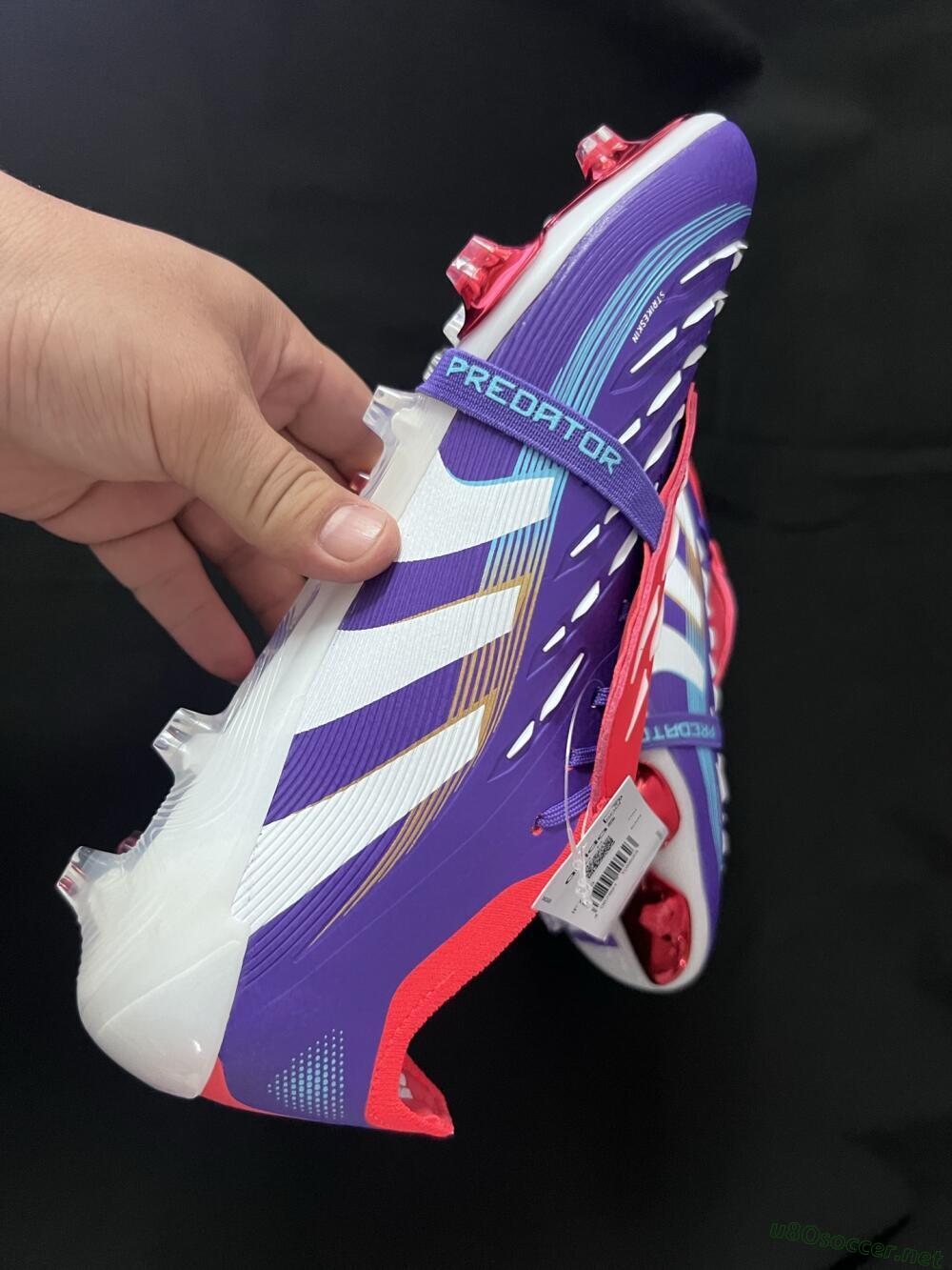 Unisex Adidas Predator 25 Elite Foldover Tongue FG Football Boots - Blue/White/Red