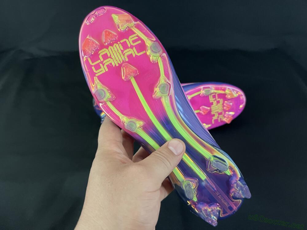 Men's Adidas F50 Elite FG Football Boots - Pink/Purple/Yellow