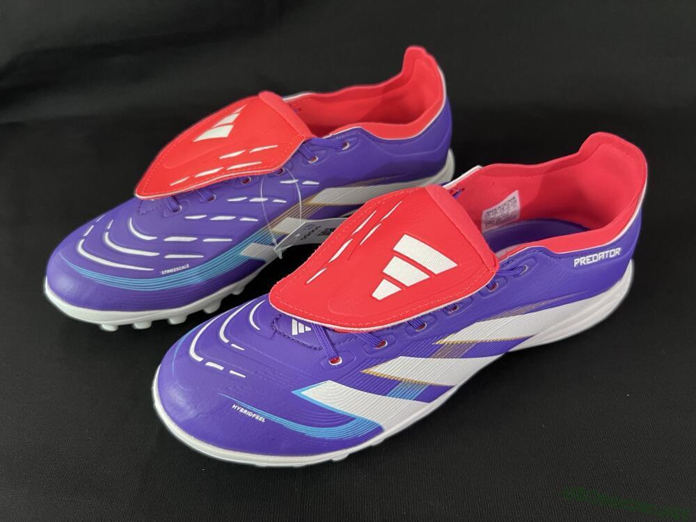 Unisex Adidas Predator Elite Foldover Tongue TF Football Shoes - Blue/White/Red