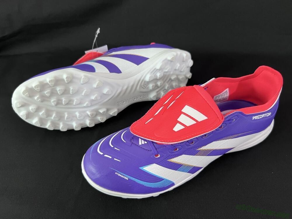 Unisex Adidas Predator Elite Foldover Tongue TF Football Shoes - Blue/White/Red