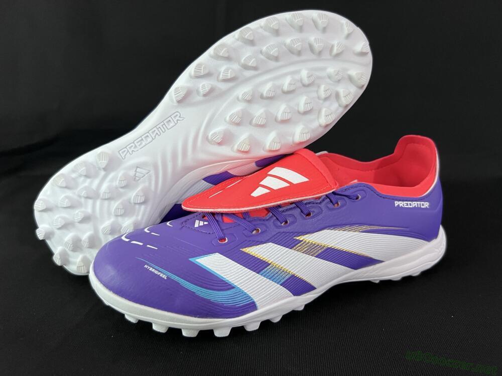 Unisex Adidas Predator Elite Foldover Tongue TF Football Shoes - Blue/White/Red
