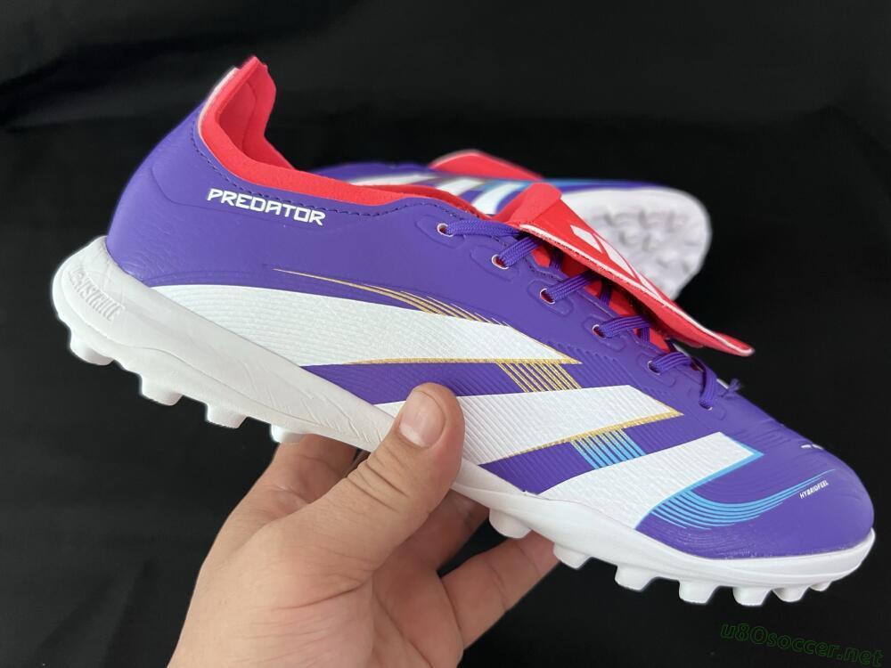 Unisex Adidas Predator Elite Foldover Tongue TF Football Shoes - Blue/White/Red