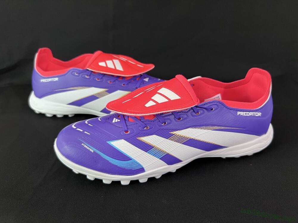 Unisex Adidas Predator Elite Foldover Tongue TF Football Shoes - Blue/White/Red