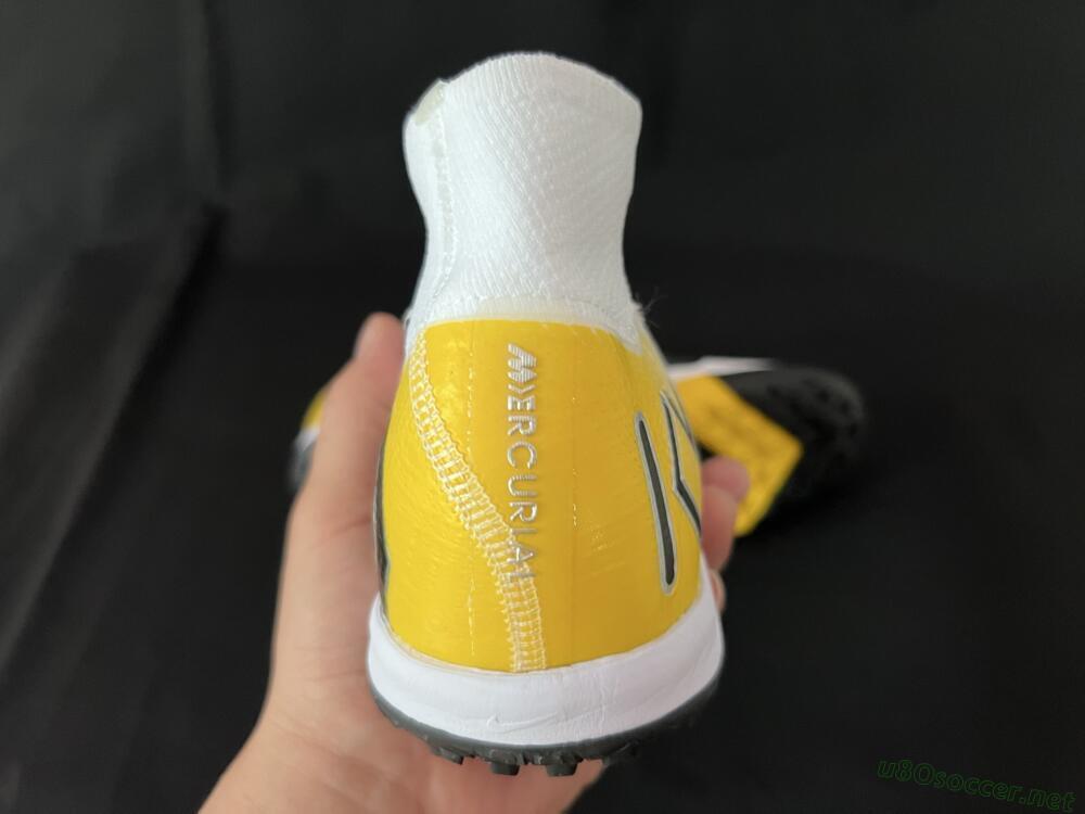 Unisex KM x Nike Air Zoom Mercurial Superfly 10 Elite TF Football Shoes - White/Black/Yellow