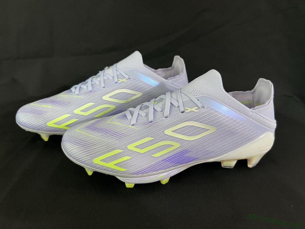 Unisex Adidas F50+ Elite Lightstrike Pro FG Football Boots - Purple/Yellow/White