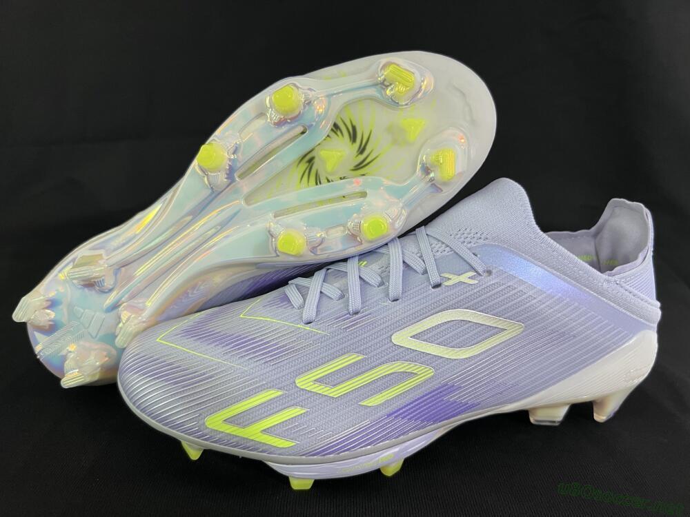 Unisex Adidas F50+ Elite Lightstrike Pro FG Football Boots - Purple/Yellow/White