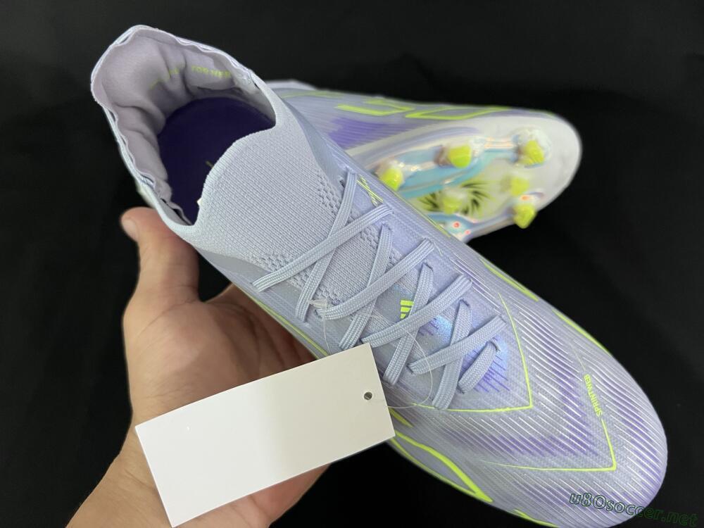 Unisex Adidas F50+ Elite Lightstrike Pro FG Football Boots - Purple/Yellow/White