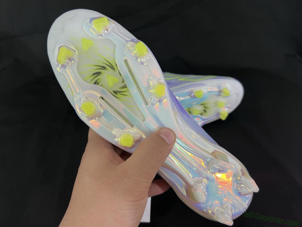 Unisex Adidas F50+ Elite Lightstrike Pro FG Football Boots - Purple/Yellow/White