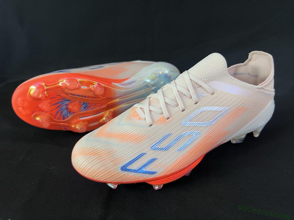 Unisex Adidas F50+ Lightstrike Pro Laceless FG Football Boots - Red/Blue/White