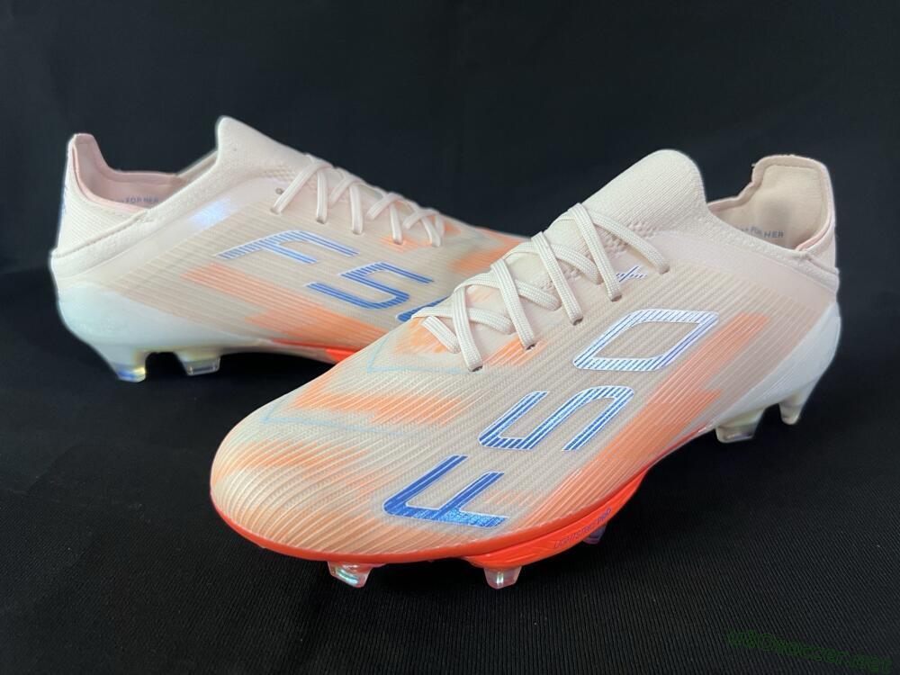 Unisex Adidas F50+ Lightstrike Pro Laceless FG Football Boots - Red/Blue/White