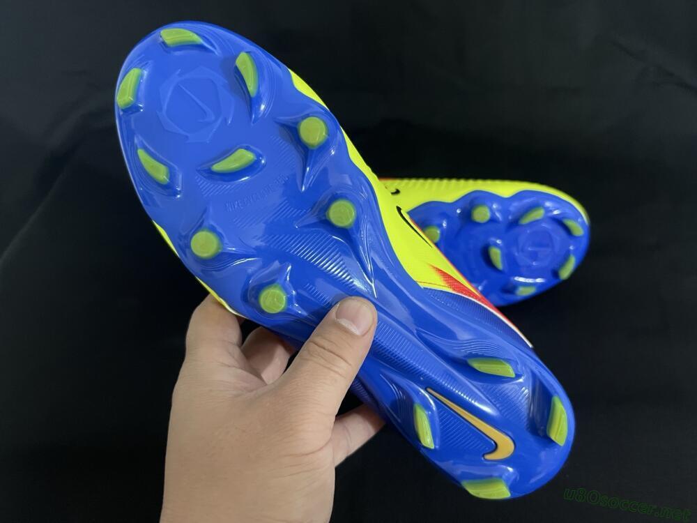 Men's Nike Phantom 6 Elite Low FG Football Boots - Yellow/Blue/Gold