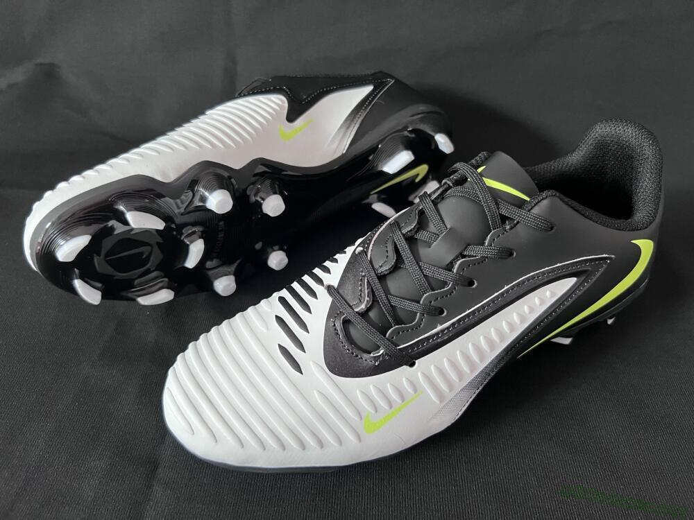 Men's Nike Phantom 6 Elite Low FG Football Boots - White/Black/Yellow