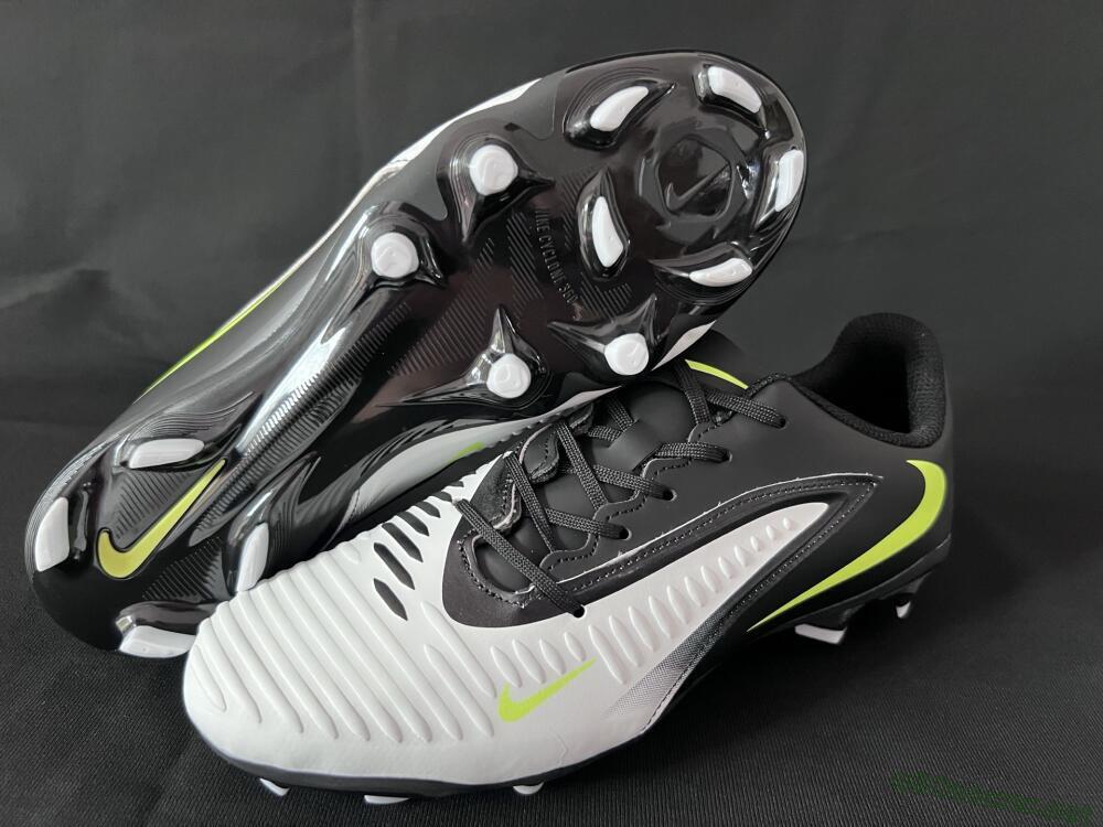 Men's Nike Phantom 6 Elite Low FG Football Boots - White/Black/Yellow