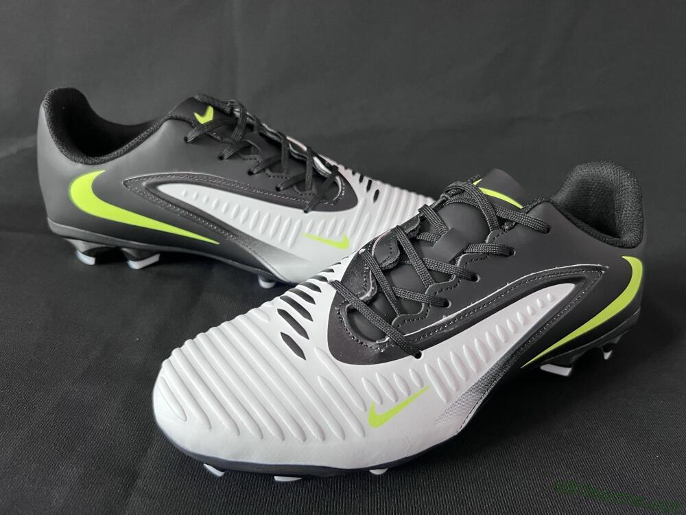 Men's Nike Phantom 6 Elite Low FG Football Boots - White/Black/Yellow