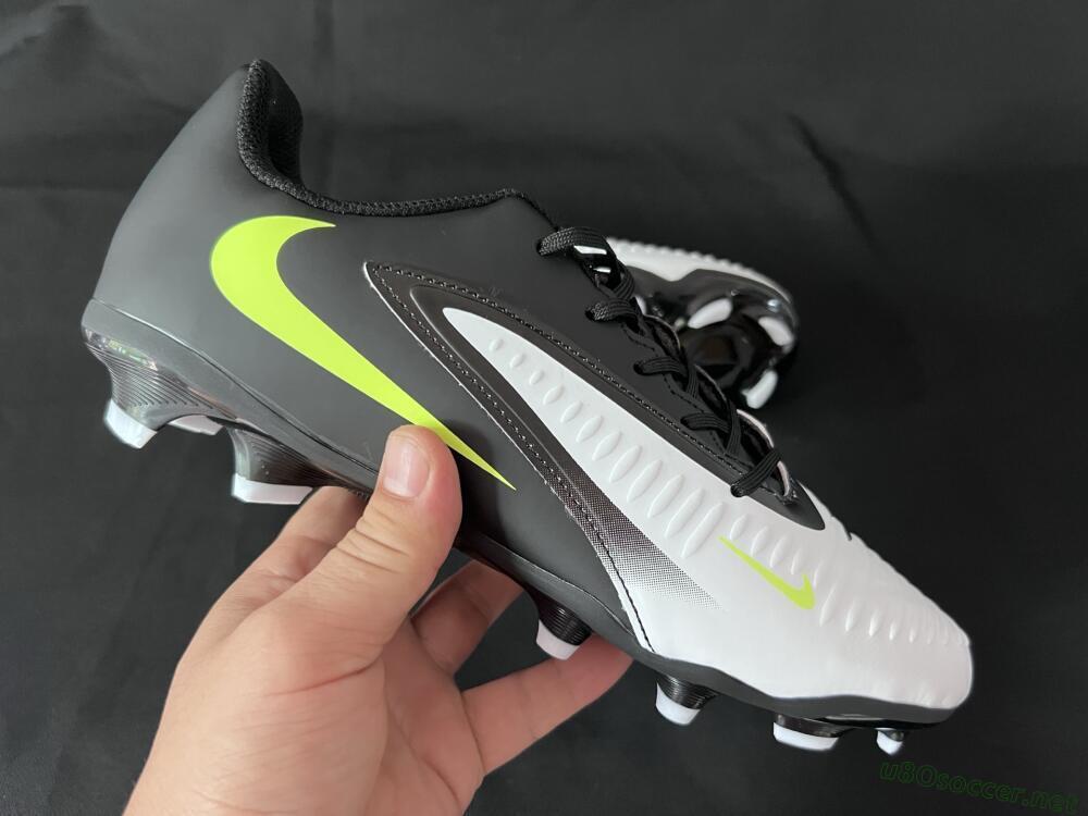 Men's Nike Phantom 6 Elite Low FG Football Boots - White/Black/Yellow