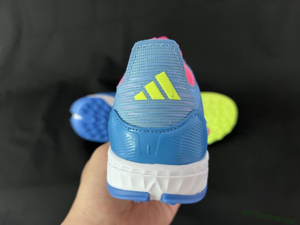 Men's Adidas F50 Elite TF Football Shoes - Blue/Pink/Yellow