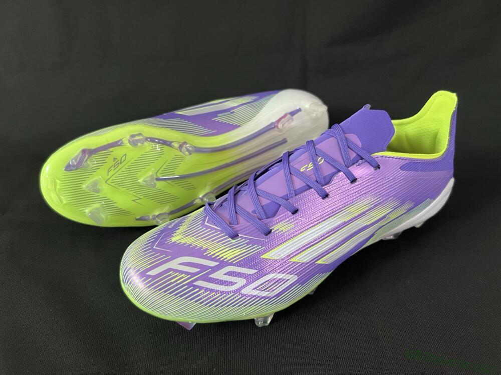 Unisex Adidas F50+ Elite FG Football Boots - Blue/Yellow/Silver