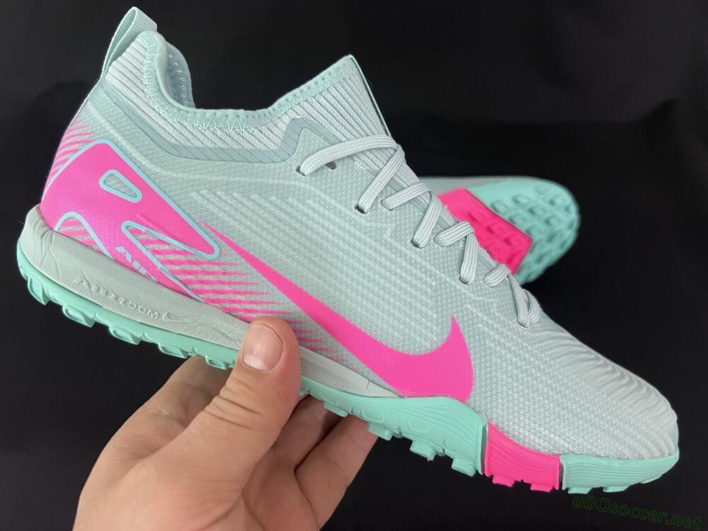 Men's Nike Air Zoom Mercurial Vapor 16 Elite TF Football Shoes - Jade/Pink