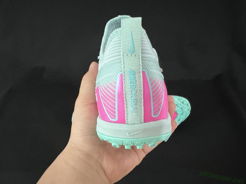 Men's Nike Air Zoom Mercurial Vapor 16 Elite TF Football Shoes - Jade/Pink