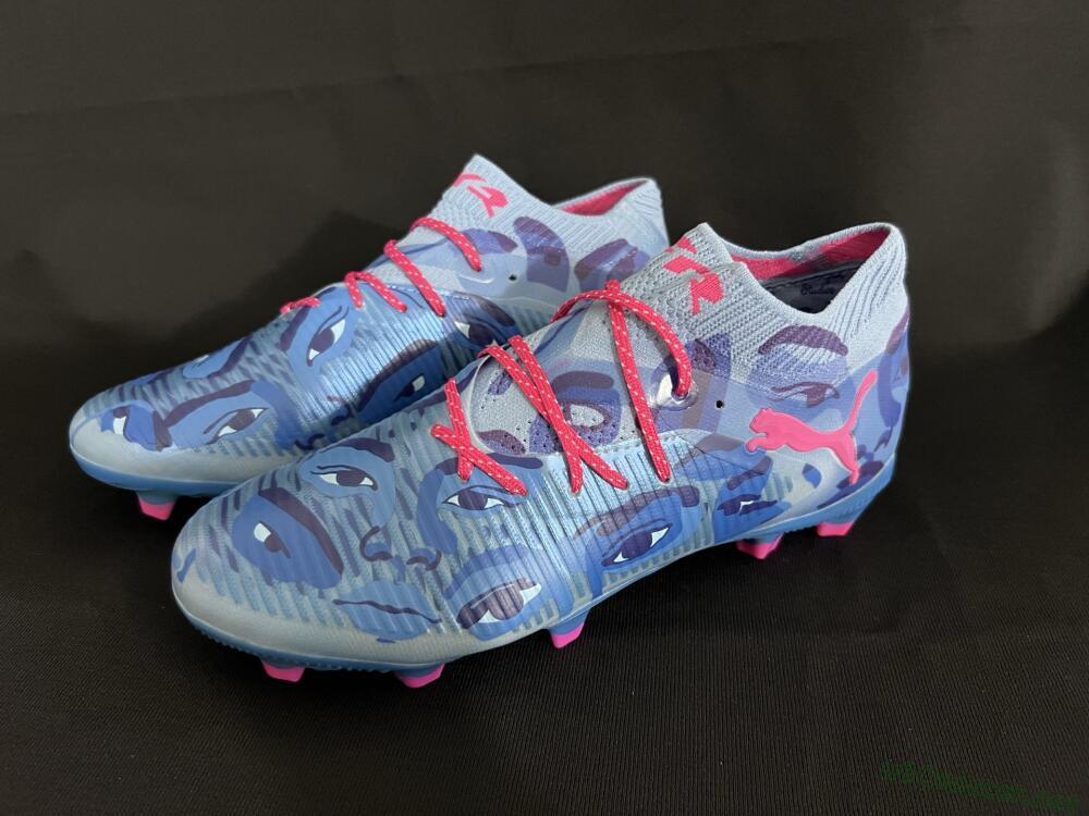 Men's Puma Future 8 Ultimate FG Football Boots - Blue/Pink/Gold