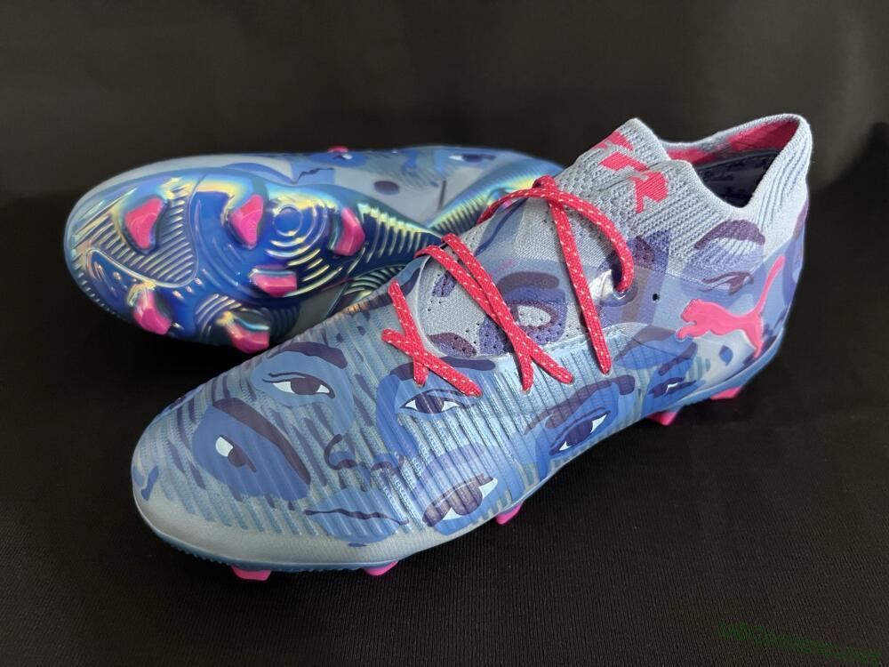 Men's Puma Future 8 Ultimate FG Football Boots - Blue/Pink/Gold