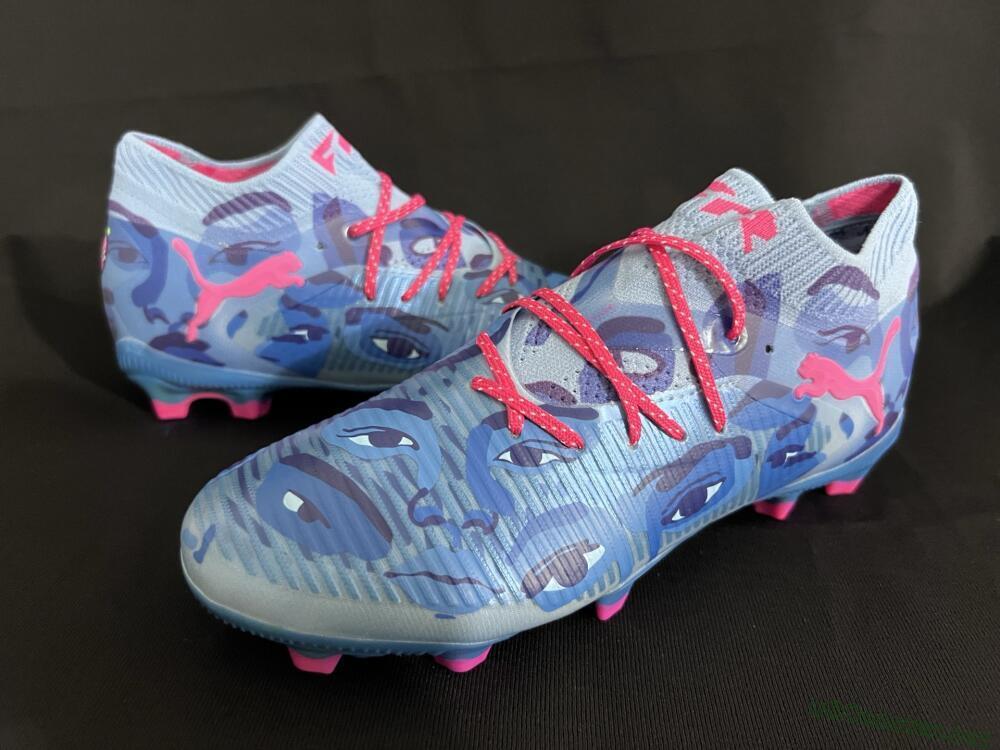 Men's Puma Future 8 Ultimate FG Football Boots - Blue/Pink/Gold