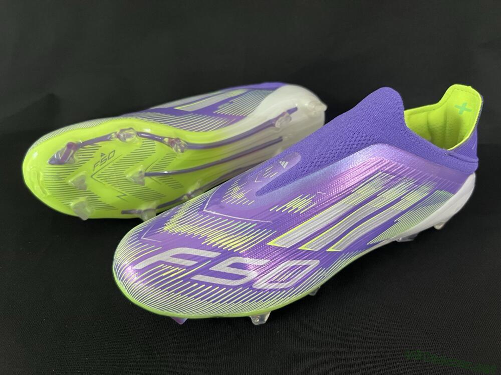 Unisex Adidas F50+ Elite Laceless FG Football Boots - Blue/Yellow/Silver