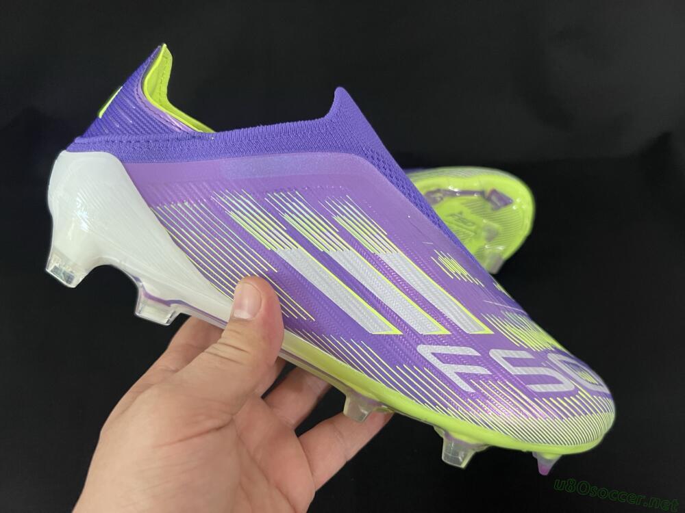 Unisex Adidas F50+ Elite Laceless FG Football Boots - Blue/Yellow/Silver