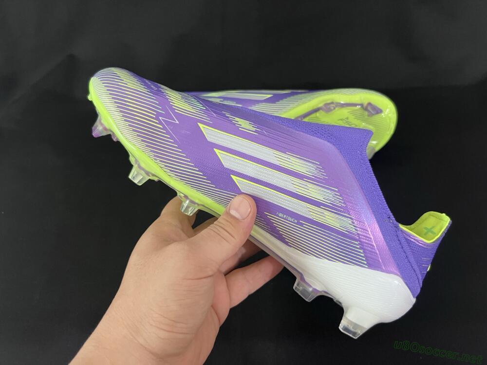 Unisex Adidas F50+ Elite Laceless FG Football Boots - Blue/Yellow/Silver