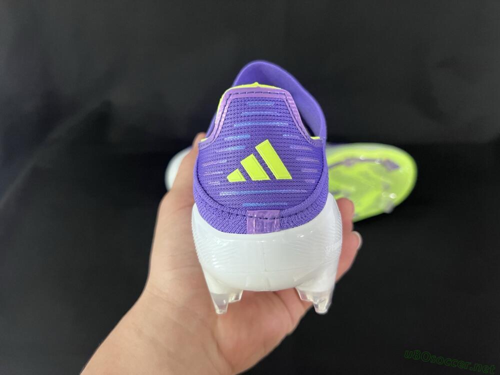 Unisex Adidas F50+ Elite Laceless FG Football Boots - Blue/Yellow/Silver