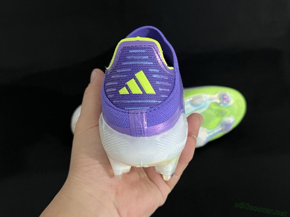 Unisex Adidas F50+ Lightstrike Pro Laceless FG Football Boots - Purple/Yellow/White