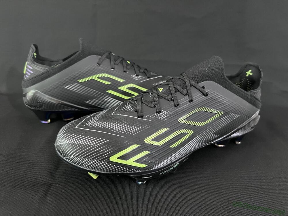 Unisex Adidas F50+ Lightstrike Pro FG Football Boots - Black/Silver/Yellow