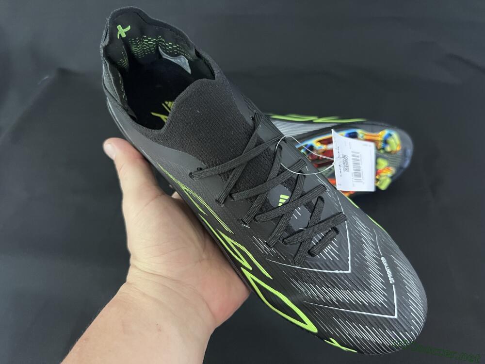 Unisex Adidas F50+ Lightstrike Pro FG Football Boots - Black/Silver/Yellow