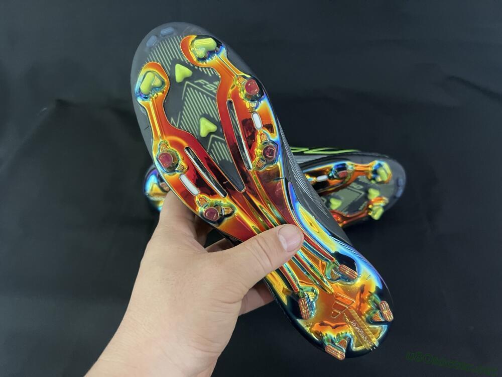 Unisex Adidas F50+ Lightstrike Pro FG Football Boots - Black/Silver/Yellow