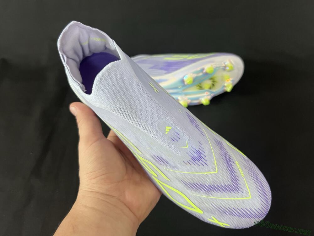 Unisex Adidas F50+ Lightstrike Pro Laceless FG Football Boots - Blue/Yellow/White