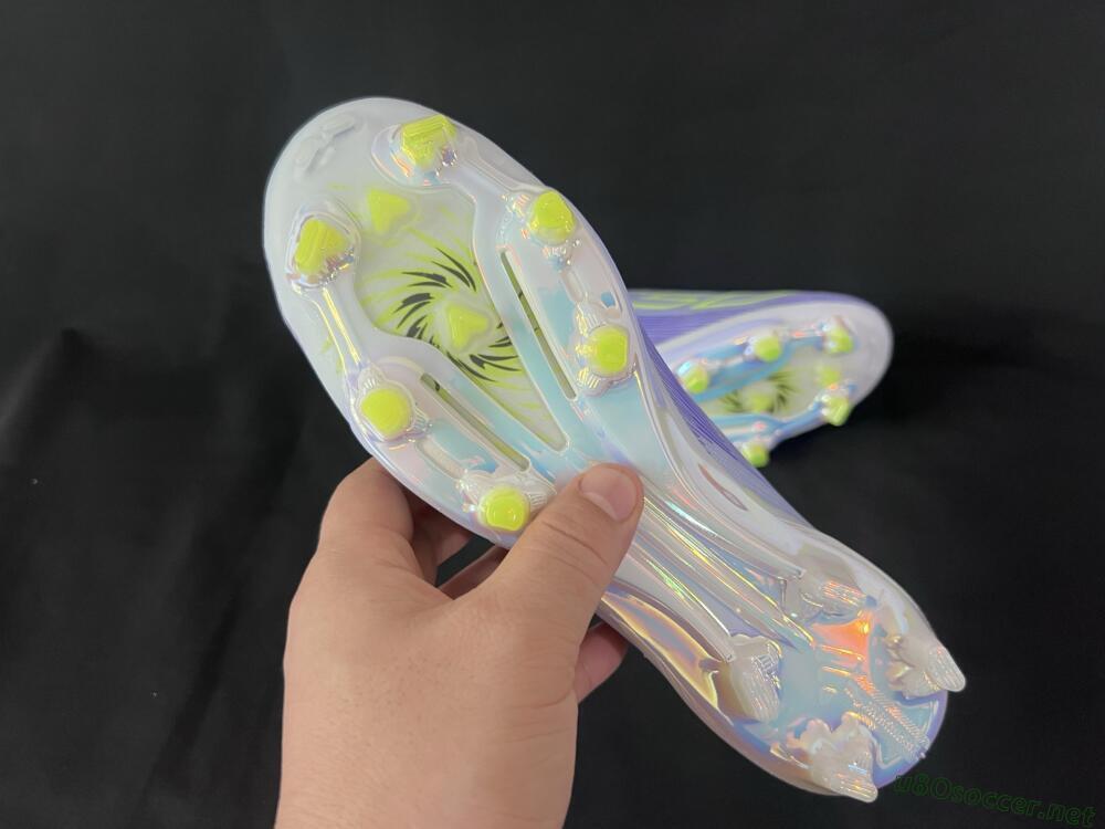 Unisex Adidas F50+ Lightstrike Pro Laceless FG Football Boots - Blue/Yellow/White